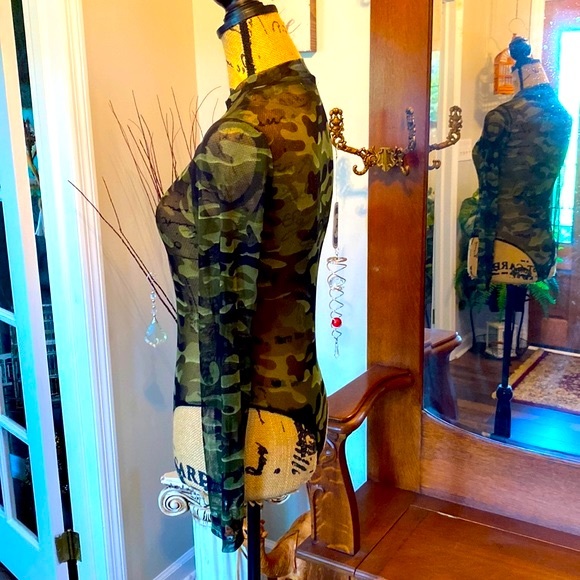 NWT Jolie & Joy by FCT, Shear Camo Bodysuit, Sz. M - Picture 8 of 12